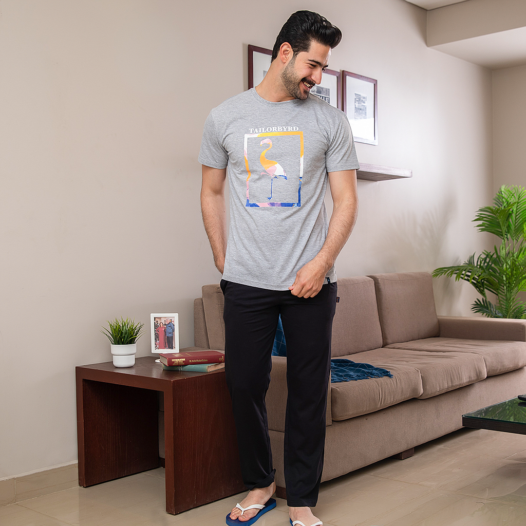 Square Flamingo بيجاما بنطلون رجالي