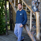 Winter camp Men's Melton Printed x Plain Melton Pajamas
