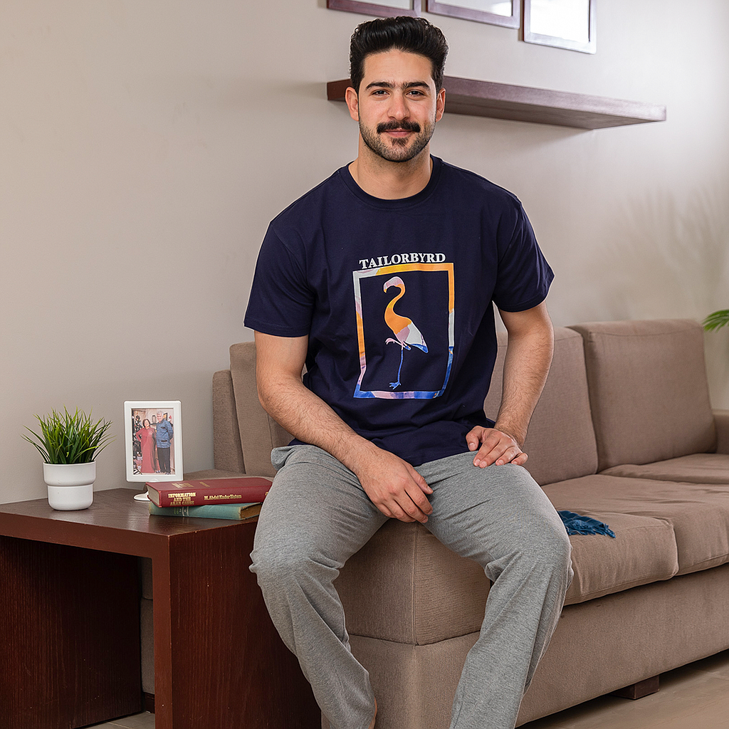 Square Flamingo بيجاما بنطلون رجالي