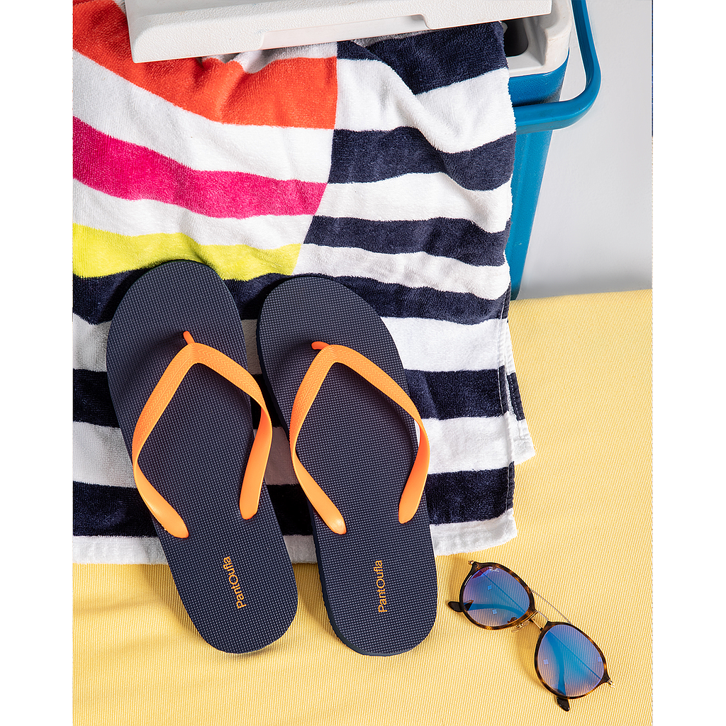 Orange classic men's slippers