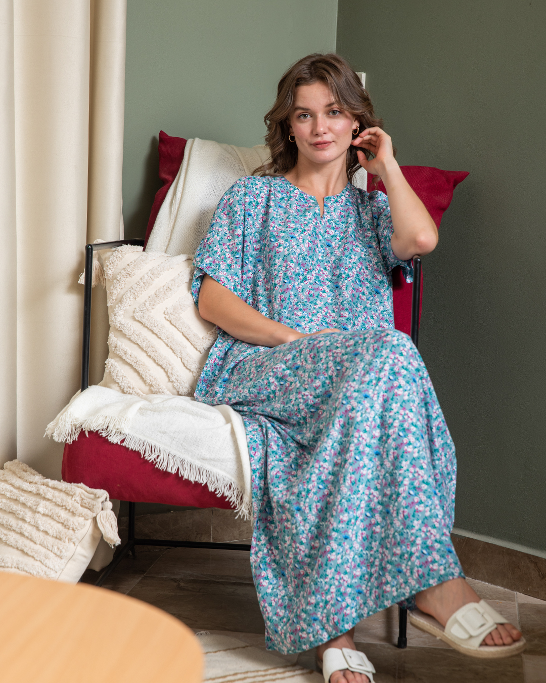 قميص فسكوز نص كم 75