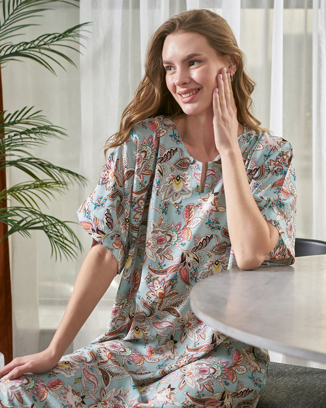 Viscose shirt with half sleeves, 93