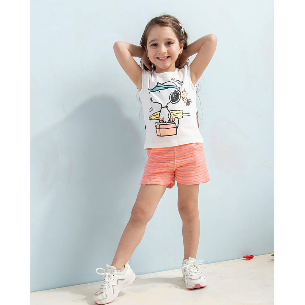 snoopy aloha بيجاما بيبي بناتي