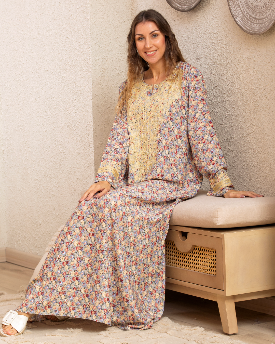 قميص فسكوزمشجر كم مطرز 8