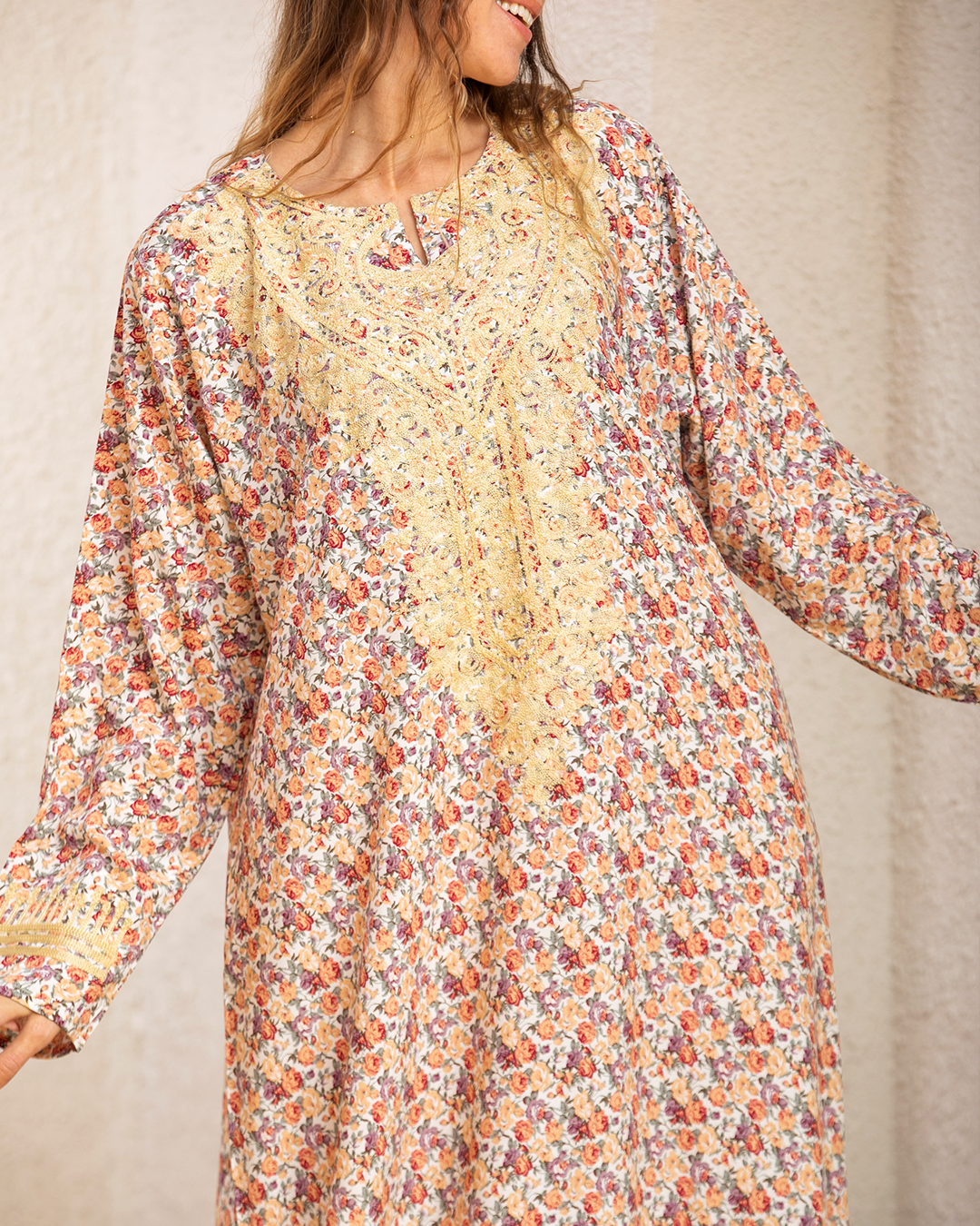 قميص فسكوزمشجر كم مطرز 8