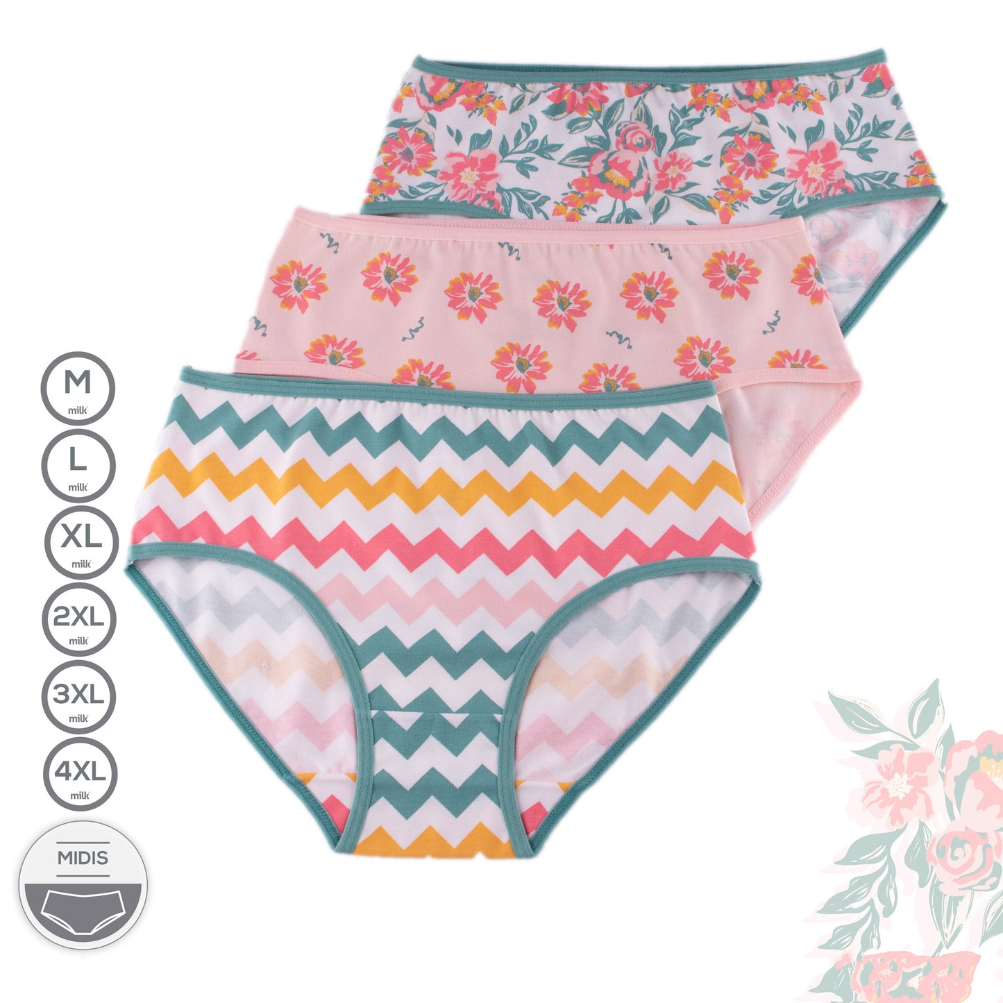 حريمي ميدي منقوش باك 3