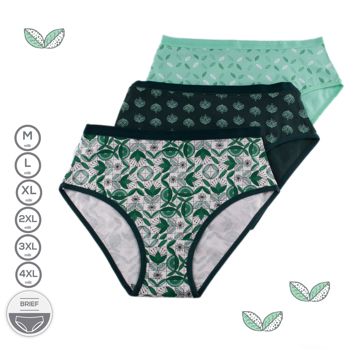 حريمي بريف منقوش باك 3