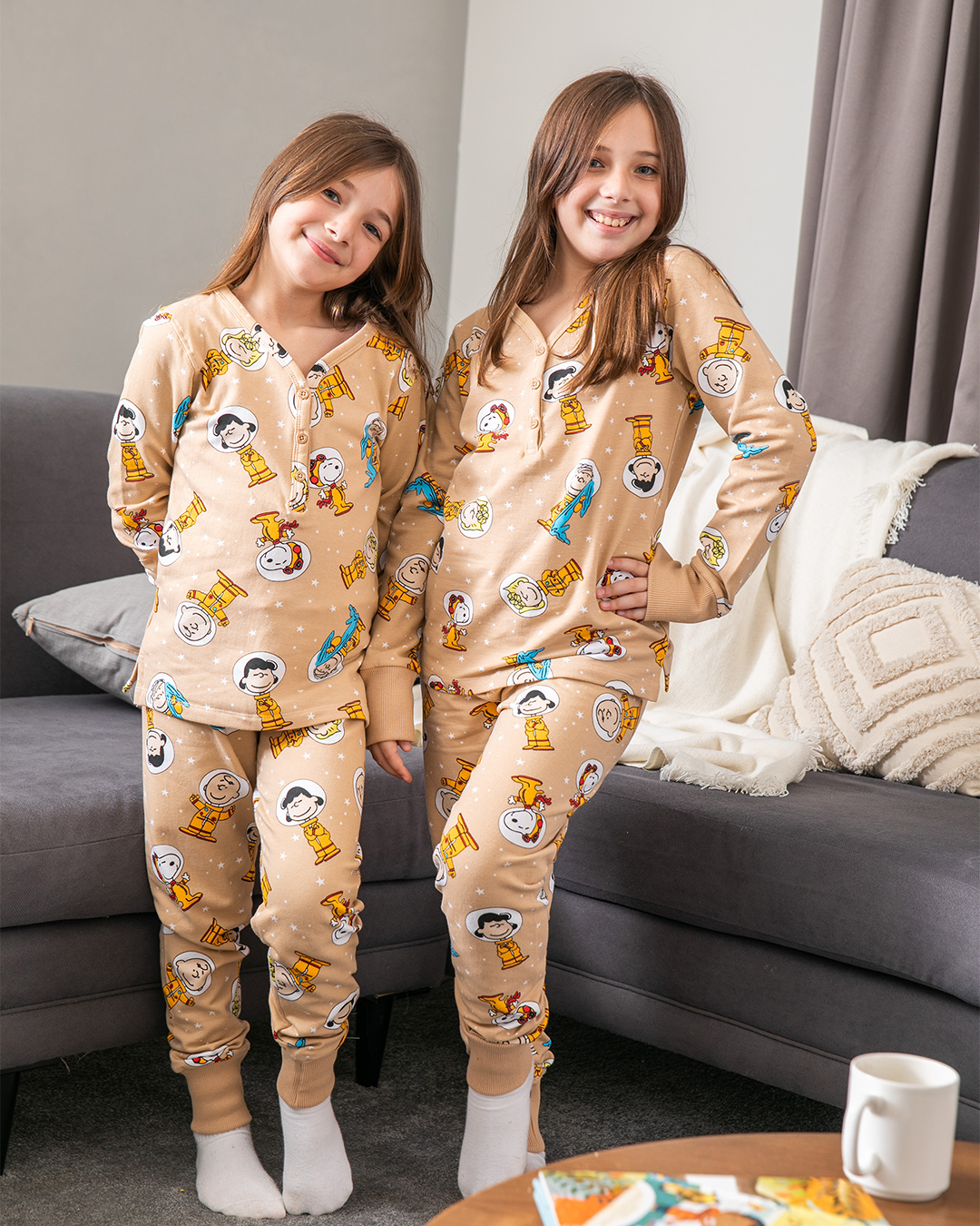 بيجامه بناتي جرسونيه سنوبي زراير