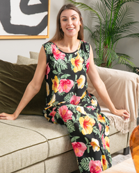 قميص فسكوز كت طويل مشجر18