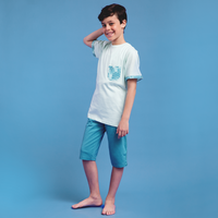 My children half sleeve wooded pocket