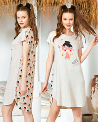 SUPER GIRL نايت شيرت حريمي قصير