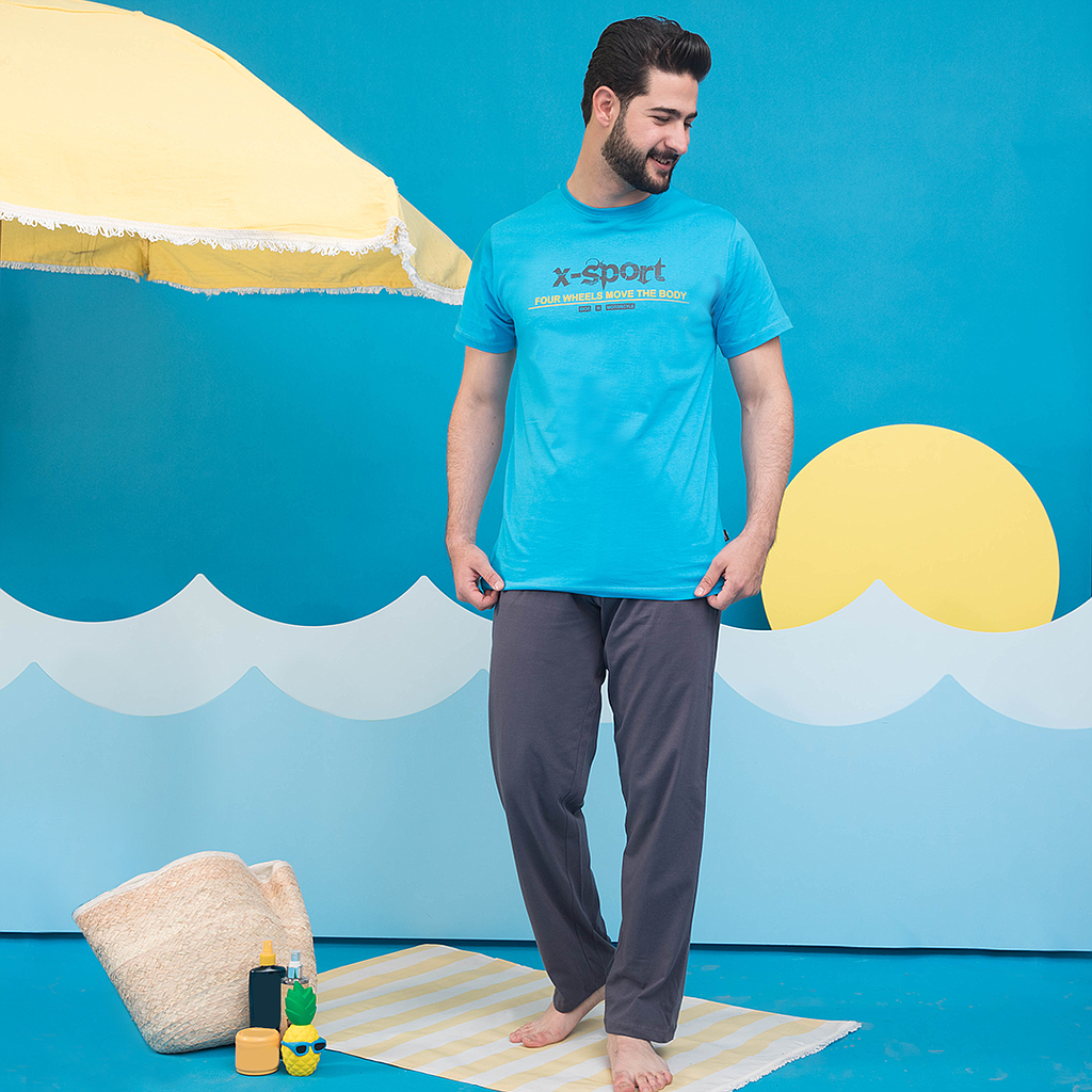 x-sport cool summer pajamas half sleeve pants