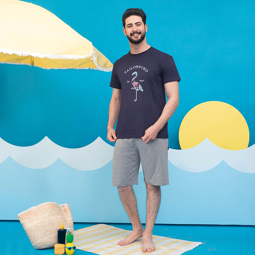 FLOWER Flamingo  بيجاما شورت رجالي