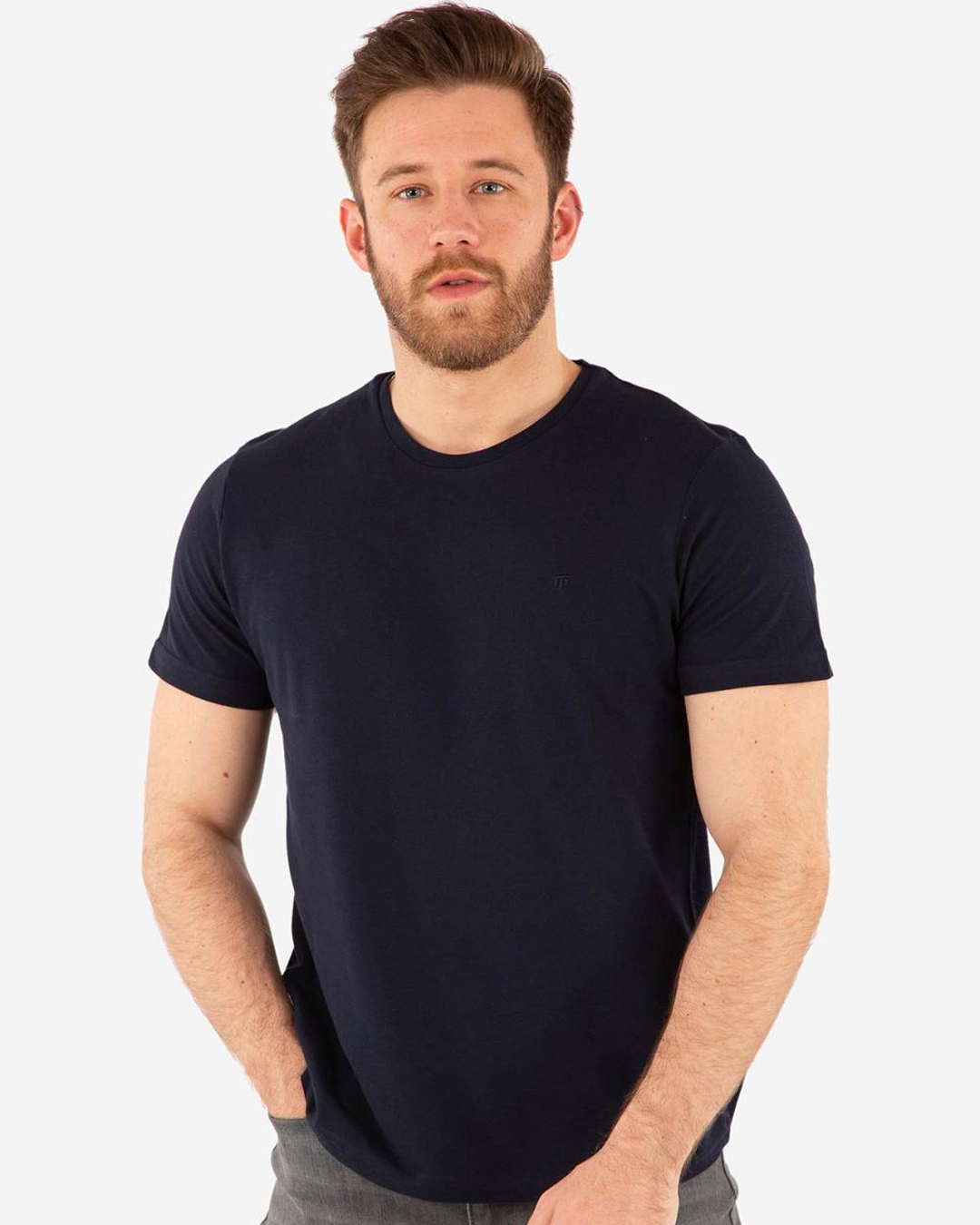 تي شيرت نص كم ساده راوند