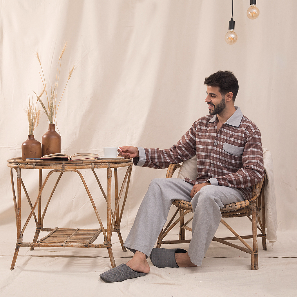 بيجاما كاروة قطن 100% رجالي