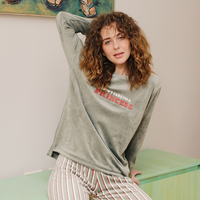 PRINCESS بيجاما حريمي بنطلون مقلم