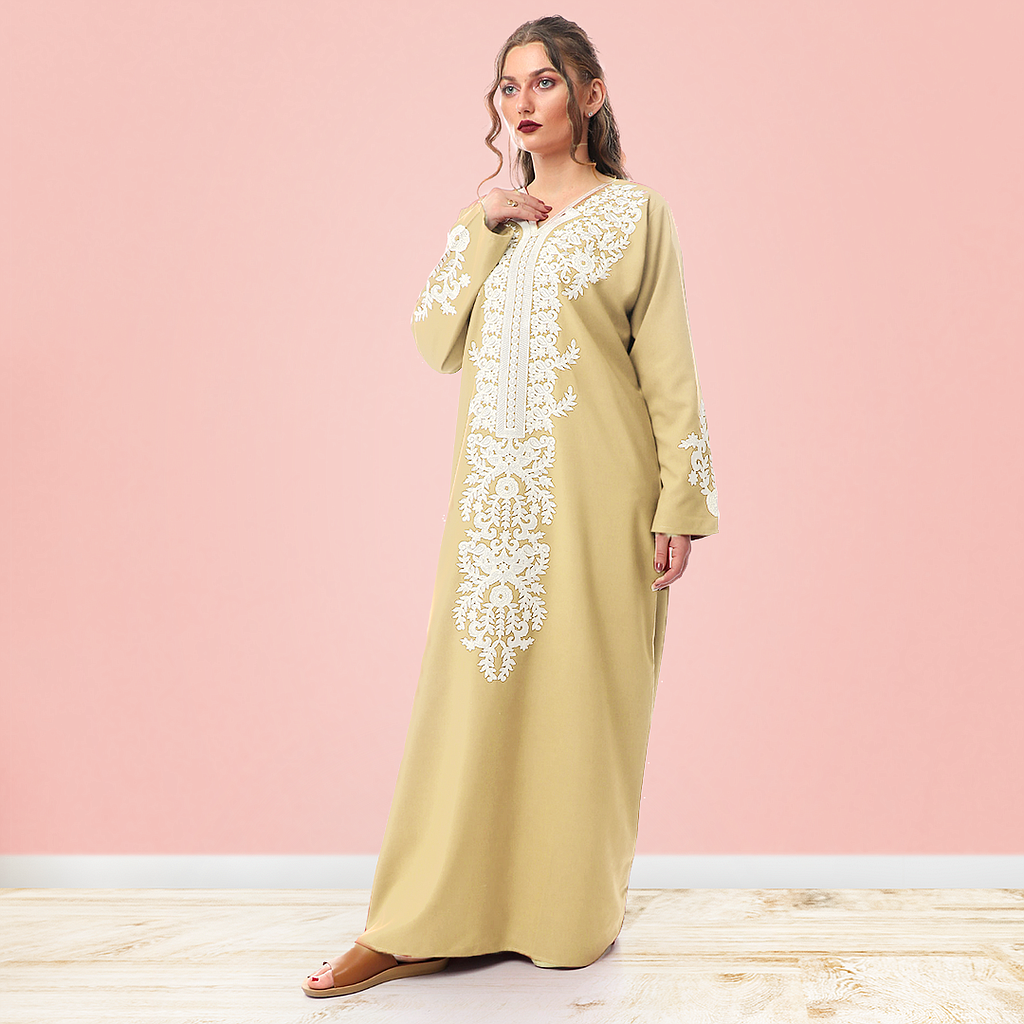 عباية كتان سنبلة طويله - 2segypt