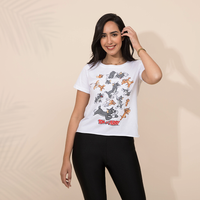 tom&jerry chaos print t-shirt