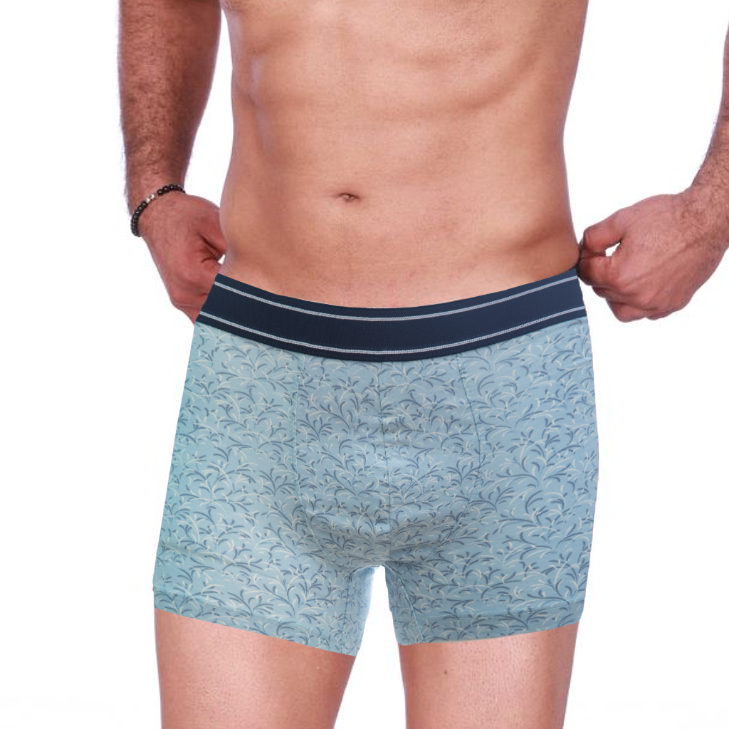 بوكسر رجالي مطبوع موج بحر