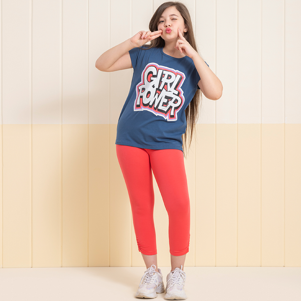 Girls GIRL POWER legging pajamas