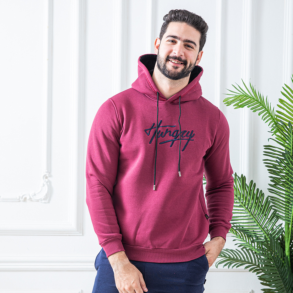 Men's sweatshirt with a cabochon