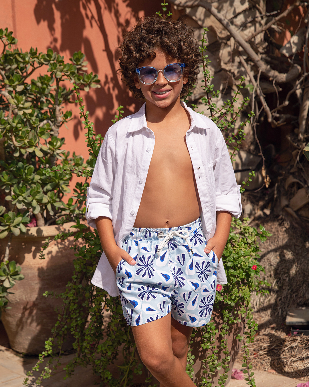 Printed baby swimsuit