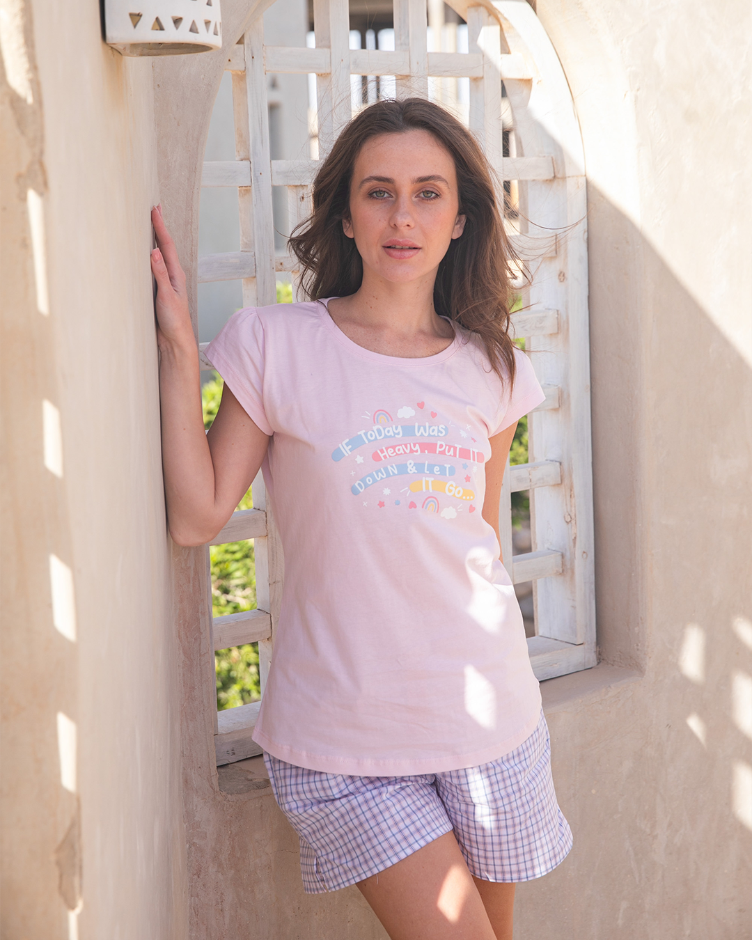 Rainbow بيجاما حريمي شورت فييلا