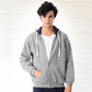 Sweatshirt with a zip and a cabochon