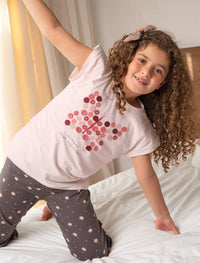 positive بيجامه بناتي فراشه