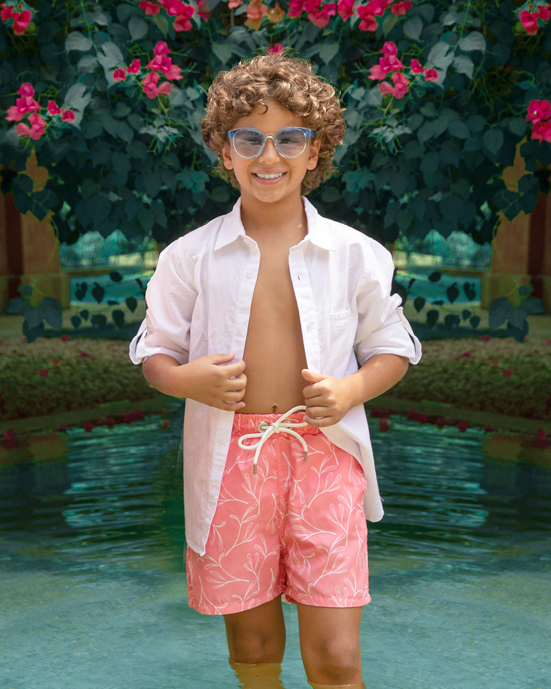 Printed baby swimsuit