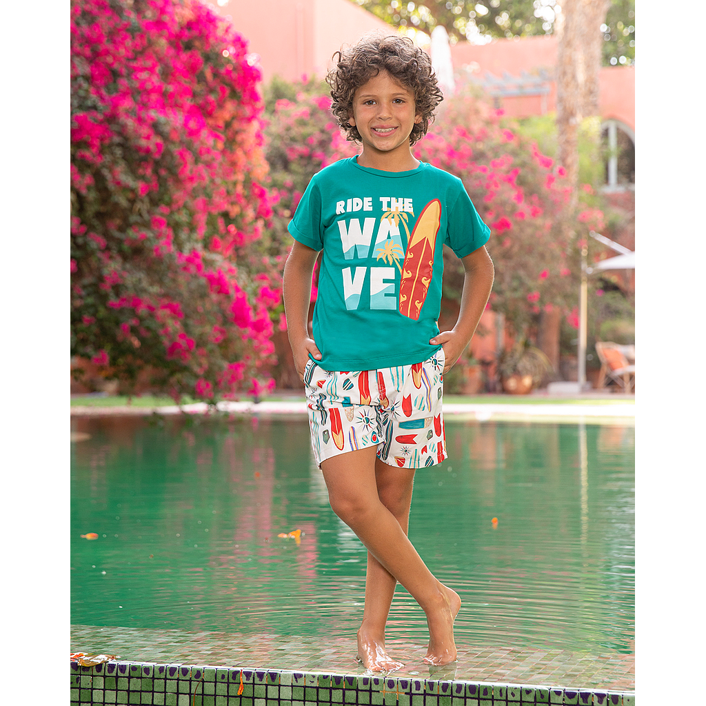 Wave swimsuit set for boys
