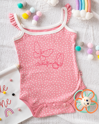 Butterflies girls' dotted bodysuit