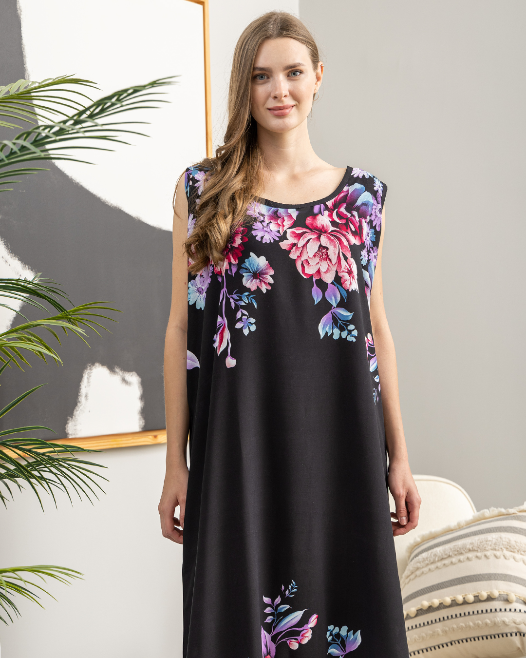 قميص فسكوز كت طويل 25