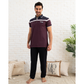 Men's thin striped pajamas with buttons 280