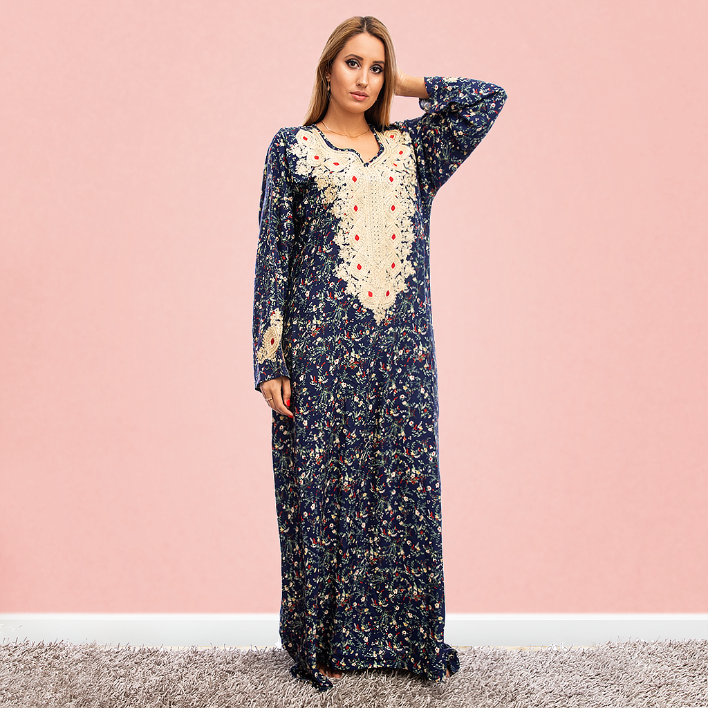 قميص فسكوز بكم 1 مشجر مطرز - 2segypt