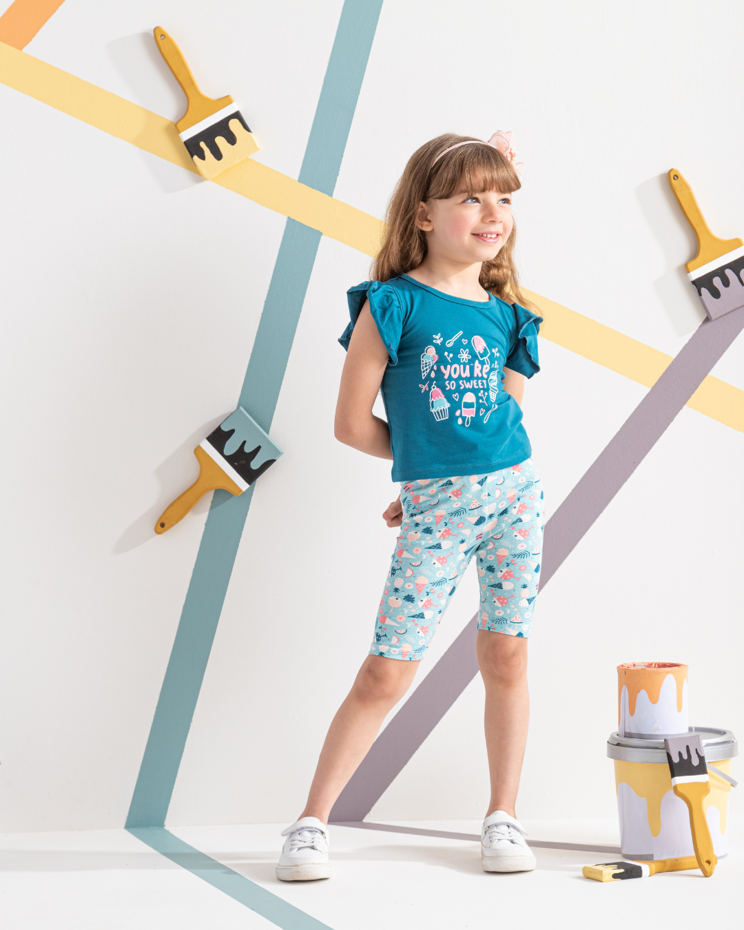 Summer ice pajamas for girls, Pentacore