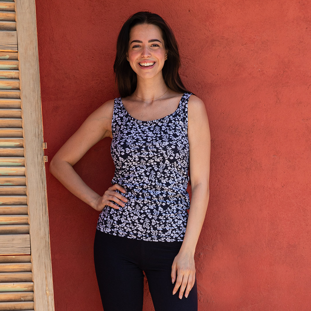 Floral floral tank top 