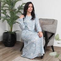 قميص بكم منقوش كشمير بسفره