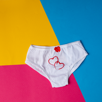 White underwear for girls, junior