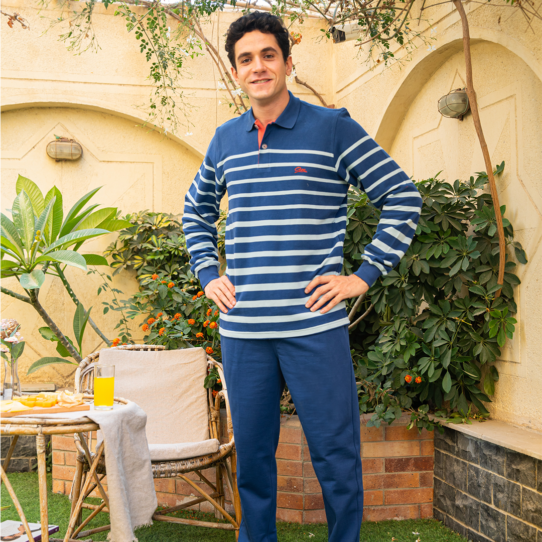 Striped men's Tring with Oedipus fitness