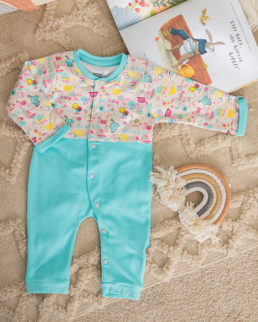 baby bee happy Girls printed jumpsuit