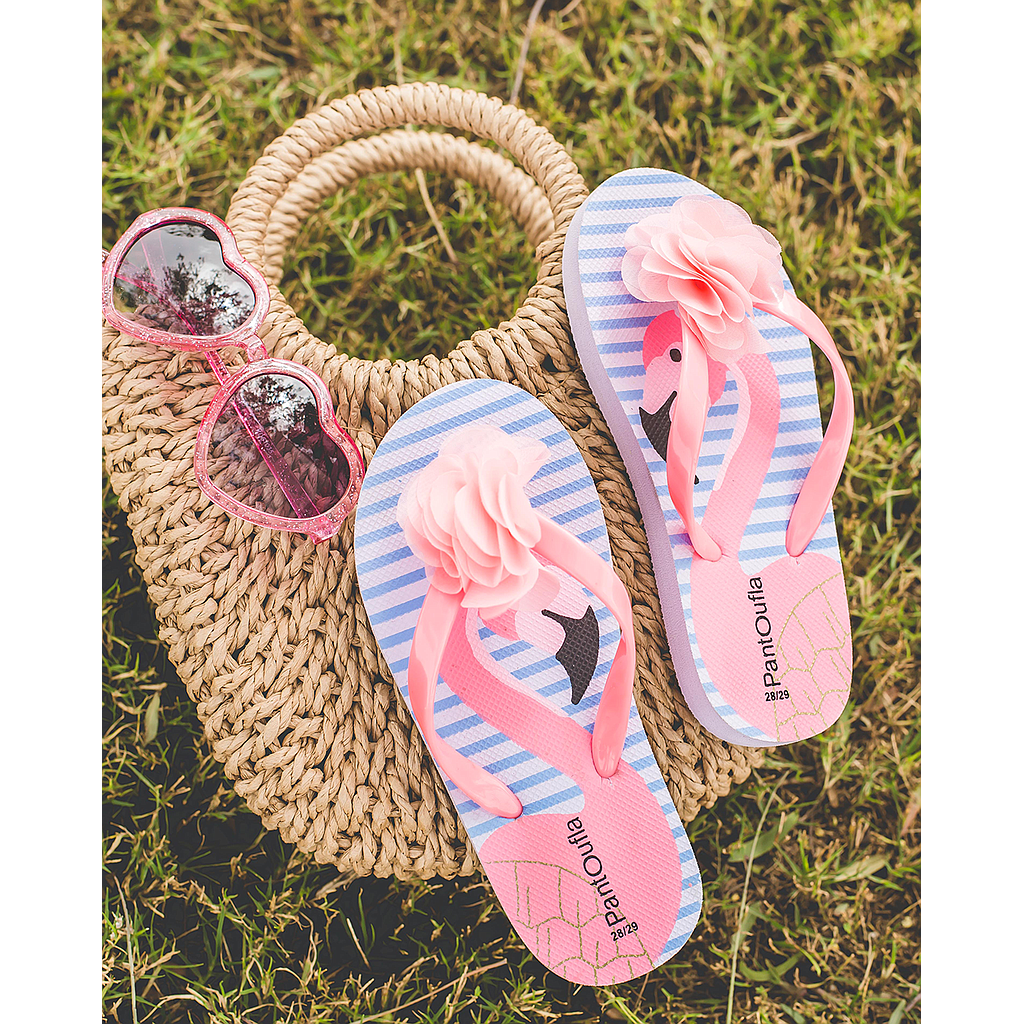 My children's flamingo slippers