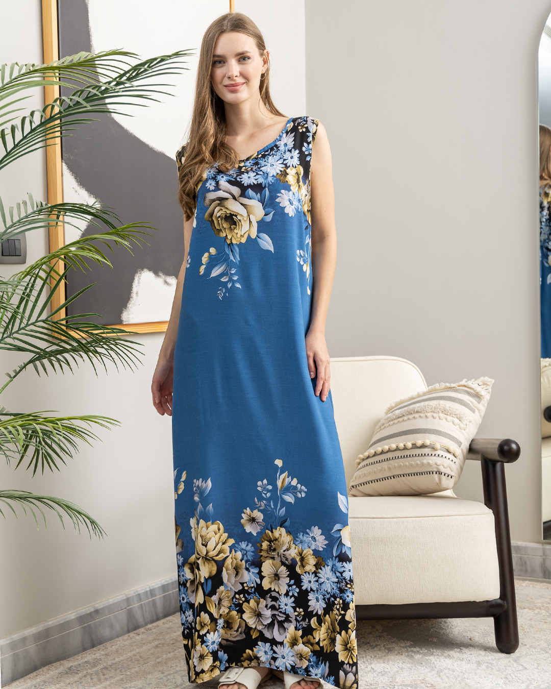 قميص فسكوز كت طويل 25