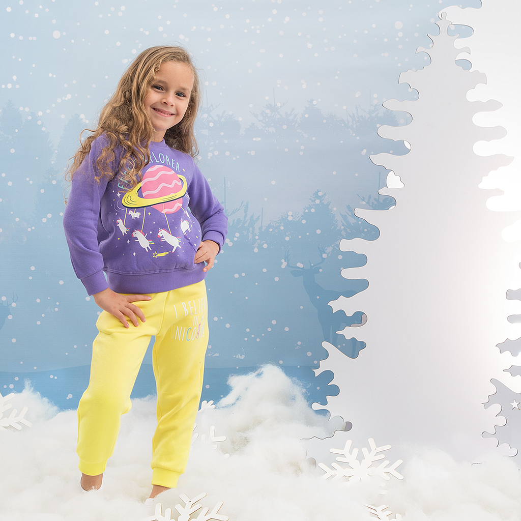 Unicorn set for girls, rhubarb