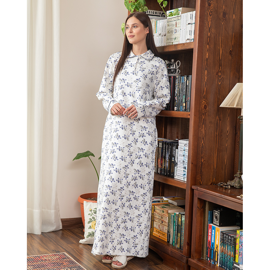 قميص نوم حريمي كابوتنيه مرد بولو ورده