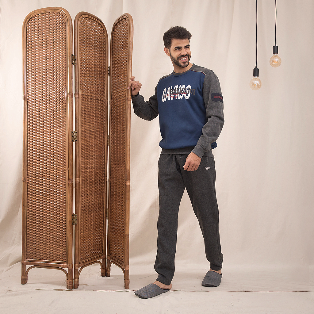 GAVN98 Men's pajamas with chest print