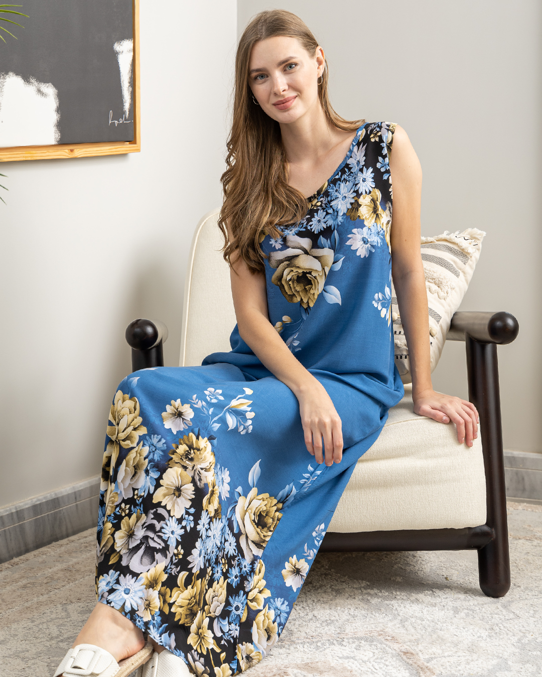 قميص فسكوز كت طويل 25