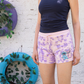 Women's Stitch Tie Dye Hot Shorts 