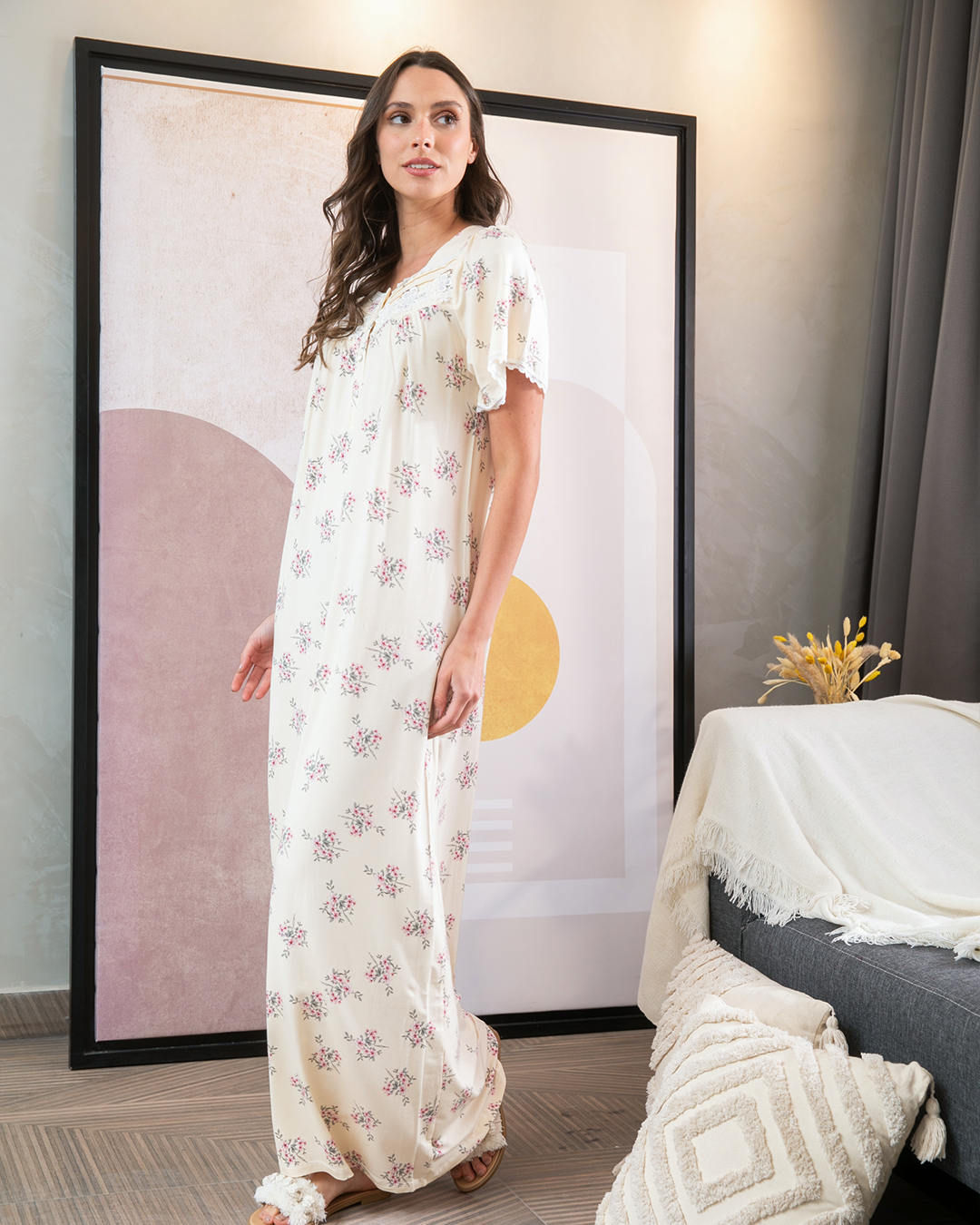 قميص حريمي نص كم ليكرا مورا بسفره