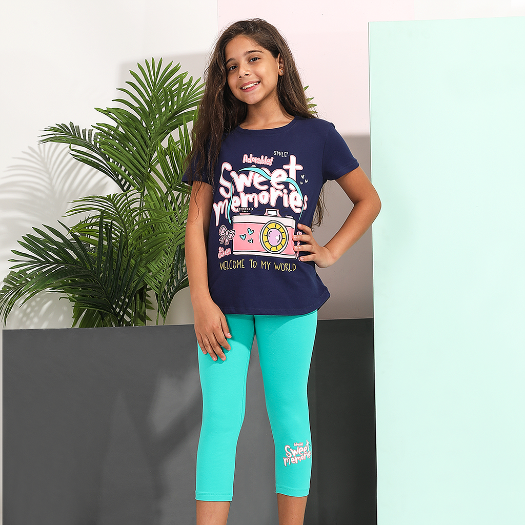 SWEET MEMORIES Girls' legging pajamas 